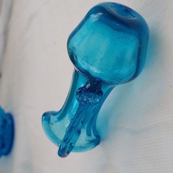 Vintage hand blown glass Mini vase creamer pitcher - Picture 7 of 13